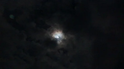 Cloudy night Stock Footage 125941491