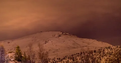 Cloudy Night Timelapse 4k Stock Footage 48503179