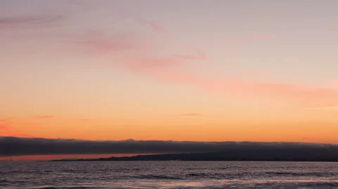 Cloudy Ocean Sunset Timelapse Video stock 41308525