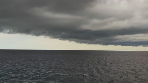 Cloudy over the ocean Stock Footage 166250133