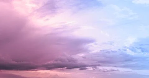 Cloudy Pink Sky Stock Photos