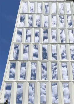 Cloudy reflection Stock Photos