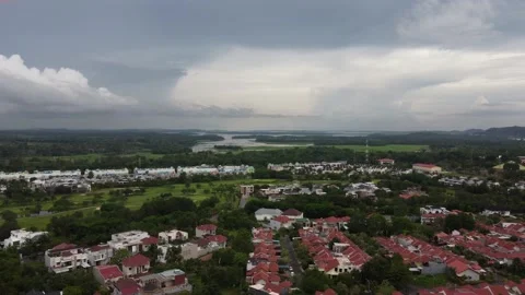 Cloudy residence Stock Footage 154489092