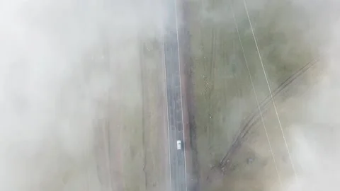 Cloudy road, Javakheti Stock Footage 152910475