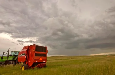 Cloudy Saskatchewan day Stock Photos