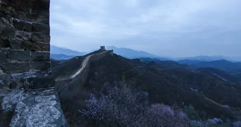 Cloudy scene, the Great Wall (Time-lapse) 動画素材 132471426