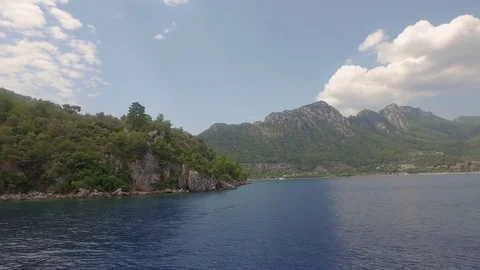 Cloudy scene, Marmaris Stock Footage 80786155