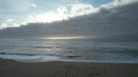 Cloudy Sea Beach Stock Footage 167947757