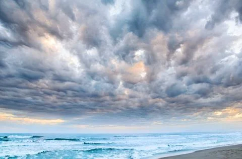Cloudy sea sunset Dramatic cloudy sunset at seaside Copyright: xZoonar.com... Stock-Fotos
