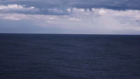 Cloudy sea view from ship Video stock 240313425
