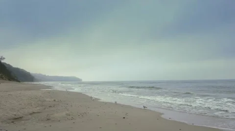 Cloudy seascape. Stock-Footage 68344911