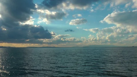 Cloudy Seascape Stock Footage 103825869