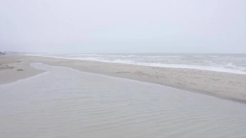 Cloudy seaside Stock Footage 258757035