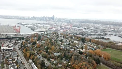 Cloudy Seattle Stock Footage 99417421