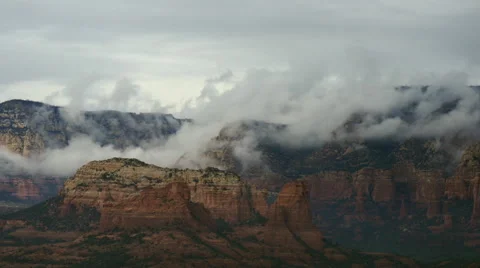 Cloudy in Sedona Video stock 54708296
