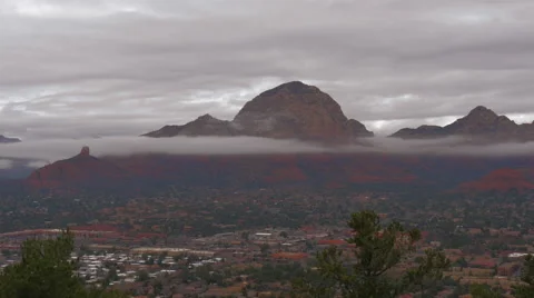 Cloudy Sedona Stock Footage 54708614