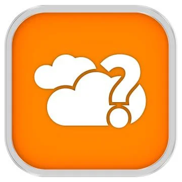 Cloudy sign Illustrazione stock