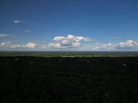 Cloudy Skies over Eagle Bluff Stock Photos