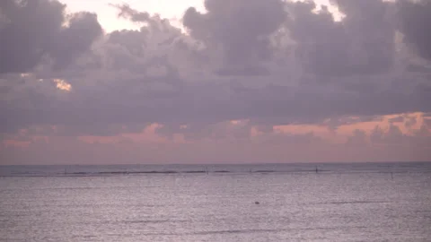 Cloudy Skies At The Sea Stock Footage 170472804