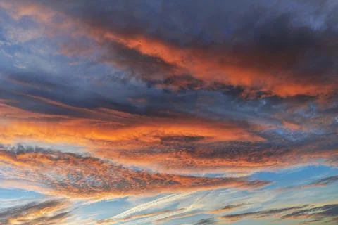 Cloudy sky as abstract background Stock Photos