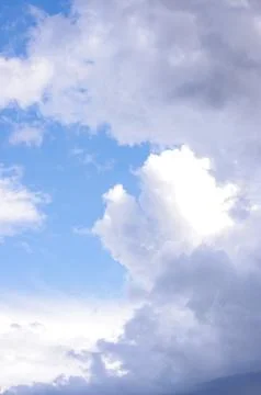 Cloudy sky abstract background vertical Stock Photos