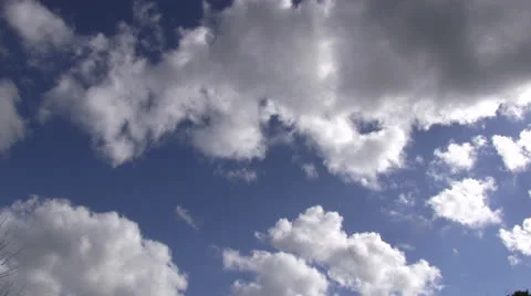 Cloudy sky with airplane Video stock 22916288