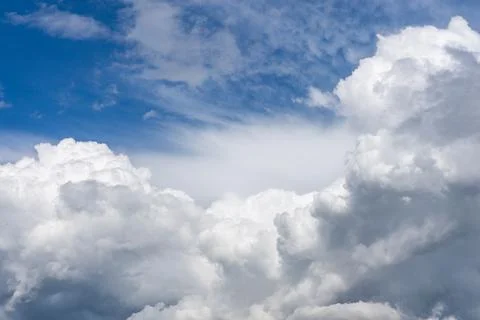 Cloudy sky in the Alps Foto stock