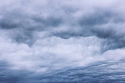 Cloudy sky and black clouds before the rain Stock Photos