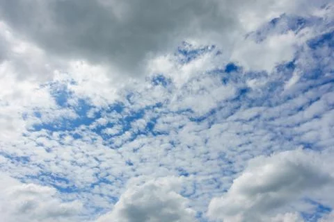 Cloudy sky and clear sky clouds background Foto stock