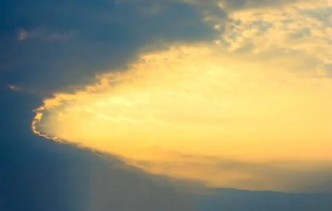 Cloudy sky and clouds Stock Photos