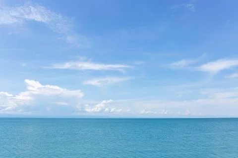 Cloudy sky and ocean Stock Photos