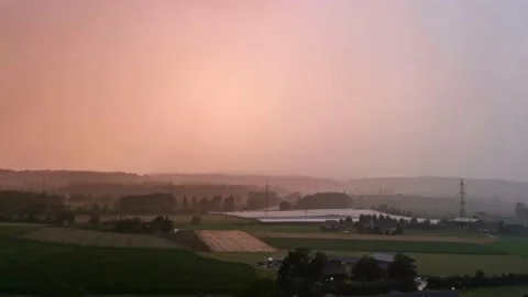Cloudy sky and rain evening Stock Footage 140287261