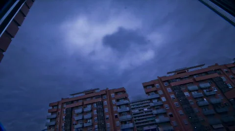 Cloudy sky and storm 動画素材 661254