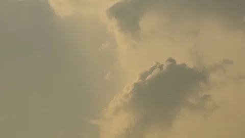 Cloudy Sky And White Cloud Landscape With Time Lapse. Stock Footage 107138114