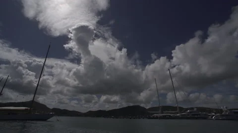 Cloudy Sky Antigua Timelapse Video stock 49775711