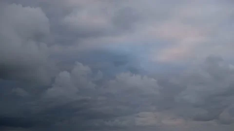 Cloudy sky in autumn Stock Footage 166095886