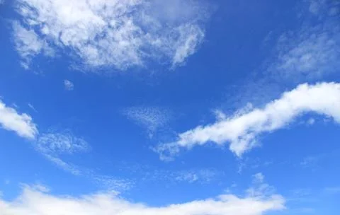 Cloudy sky background beautiful, bright and natural. Stock Photos