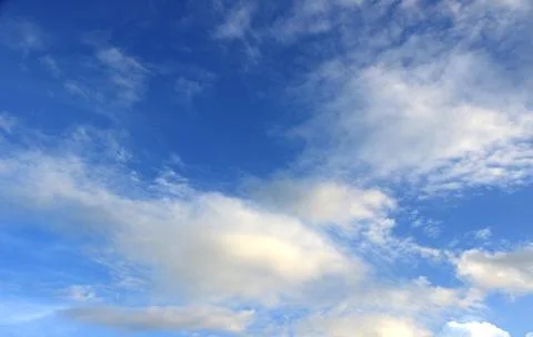 Cloudy sky background beautiful, bright and natural. Stock Photos
