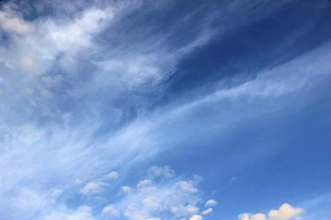 Cloudy sky background beautiful, bright and natural. Stock Photos