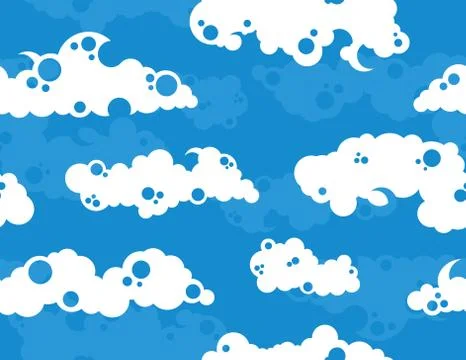 Cloudy sky background Stockillustratie