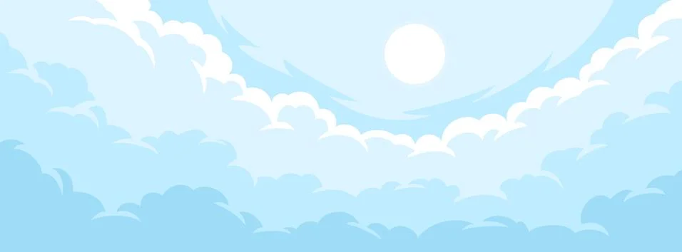 Cloudy sky background Stock Illustration