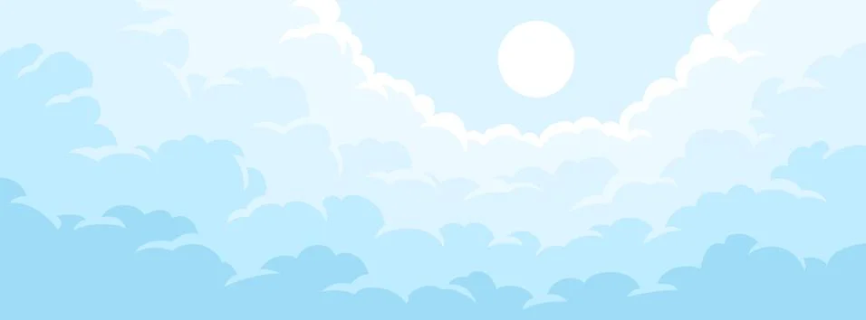 Cloudy sky background 스톡 일러스트