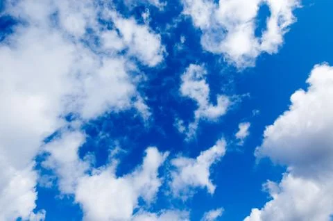 Cloudy sky background Stock Photos