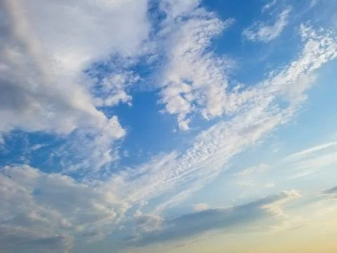 Cloudy sky background Stock Photos