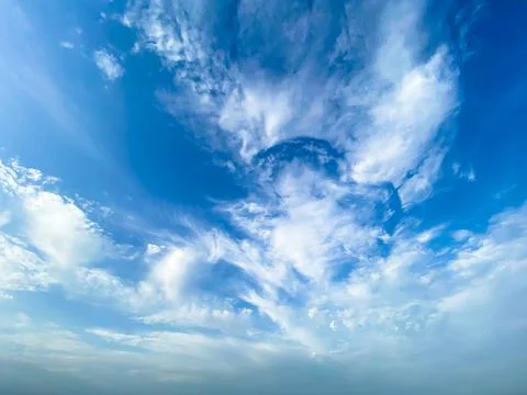 Cloudy sky background scenery Stock Photos