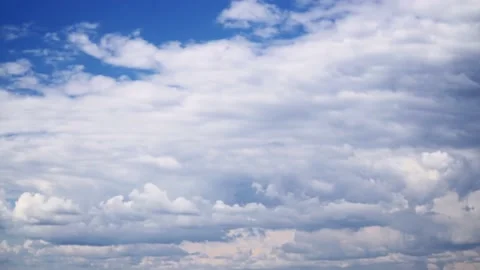 Cloudy sky background. Time lapse video Stock Footage 136329278