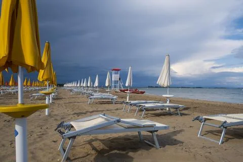 Cloudy sky at the beach Stock Photos