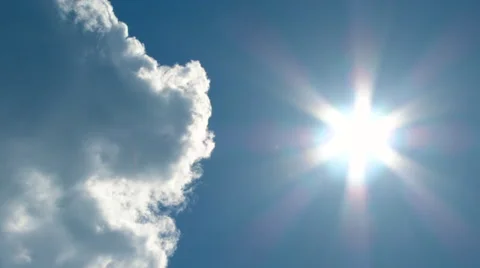 Cloudy Sky Becomes Sunny Clear Video stock 48668024