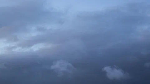 Cloudy Sky Between Dusk and Night Video stock 76852953