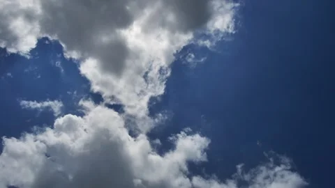 Cloudy Sky with Blue Background Stock Footage 301714632